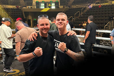 Post Fight Ring Photo - Nikita Tszyu v Koen Mazoudier Fight